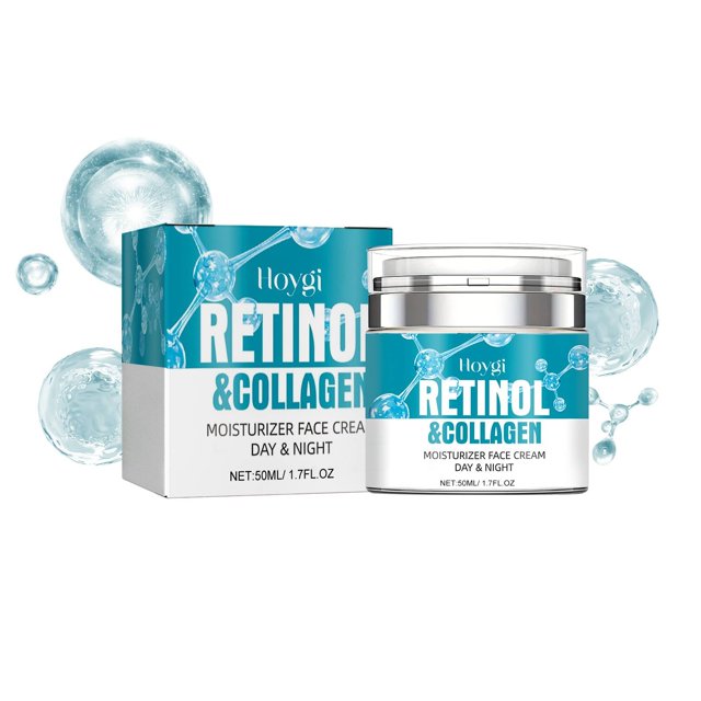 Fiudx Ofertas flash del día solo en línea Crema facial antiedad, retinol, reducida arrugas y líneas finas, hombres y mujeres, hidraton y noche, colágeno e hialurónico, 50 ml