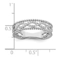 thumbnail image 2 of Auriga 925 Sterling Silver Rhodium Plated Cubic Zirconia Band Ring Size 7 for Women, 2 of 5