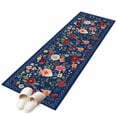 thumbnail image 6 of Navy Blue Flowers Kitchen Runner Rug 2x6 Washable Runners for Hallway Non Slip Spring Vintage Floral Leaves Farmhouse Large Area Rug Indoor Floor Carpet for Bathroom Laundry Entryway Bedroom, 6 of 8