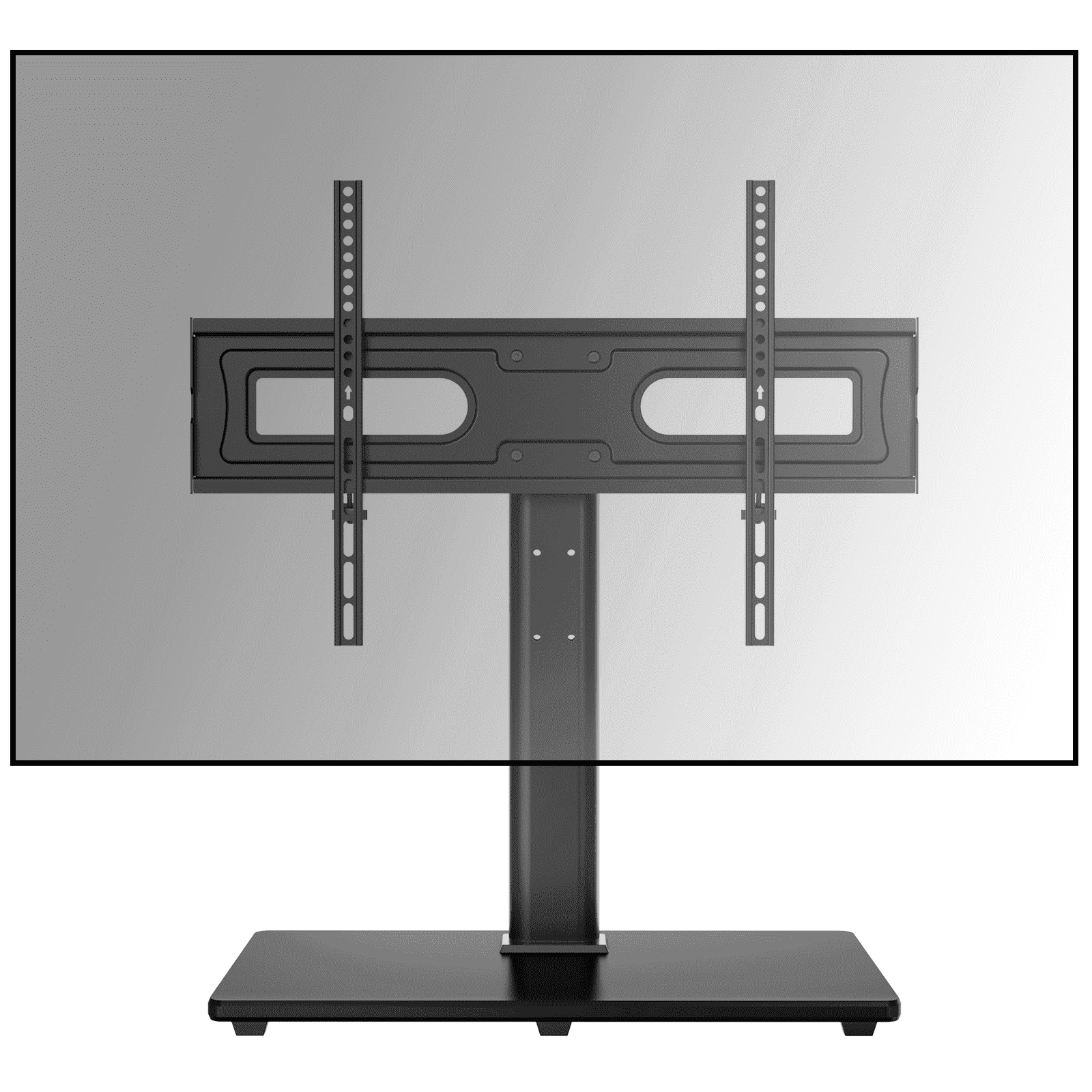 MountFTV Universal Swivel Tabletop TV Stand for 32-80 inch LCD LED TVs, Max 600x400mm, Hold Up to 110 lbs