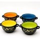 thumbnail image 1 of Juego De 4 Cuencos Ensaladeras Y Bowls De Colores Para Sopas Negro, 1 of 5