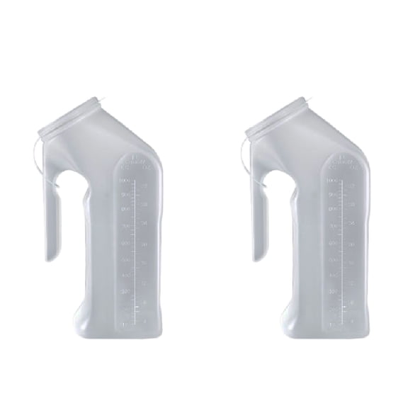 Male Urinal McKesson 1 Quart / 1000 mL With Closure Single Patient Use 2 Pack