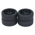 thumbnail image 2 of 4 Neumáticos RC de Amortiguación Fuerte Resistentes Al Desgaste Estables y Duraderos Neumáticos de Rueda RC Aptos para Coches TAMIYA TT01 TT02 XV01 94122 1/10 RC ANGGREK Otros, 2 of 8
