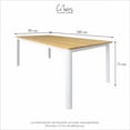 thumbnail image 4 of Mesa Rectangular Creta Blanca Exterior 180 cm, 4 of 4