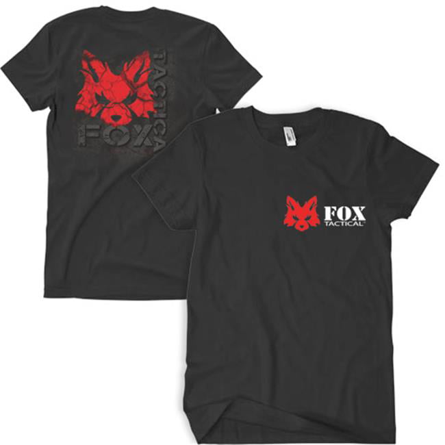 Fox Outdoor Products Two-Sided Imprinted Fox Tactical Black T-Shirt