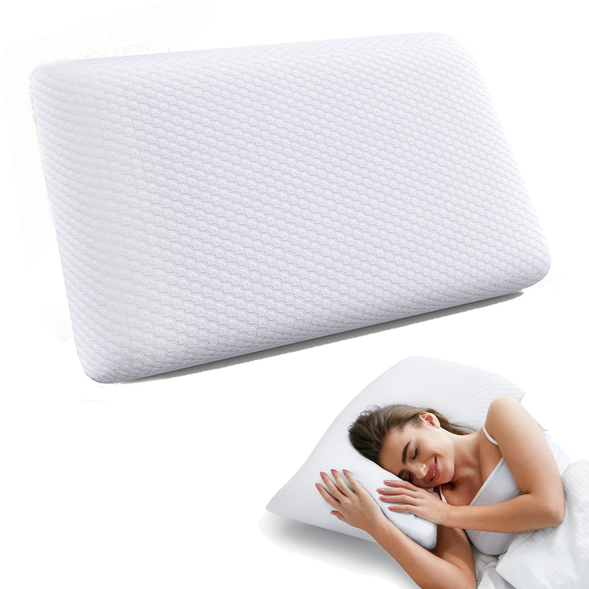 Memory Foam Pillow, Sleeping Memory Foam Bed Pillows, Side Sleeper Pillow for Pain Relief