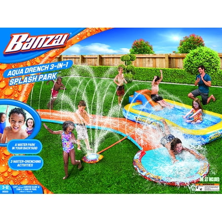 Banzai Aqua Drench 3-in-1 Splash Park