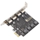 thumbnail image 1 of Adaptador PCI-E, Placa De Expansión De Diseño Estándar De Amplia Compatibilidad, 4 Puertos USB3.0 Para D720201, 1 of 7