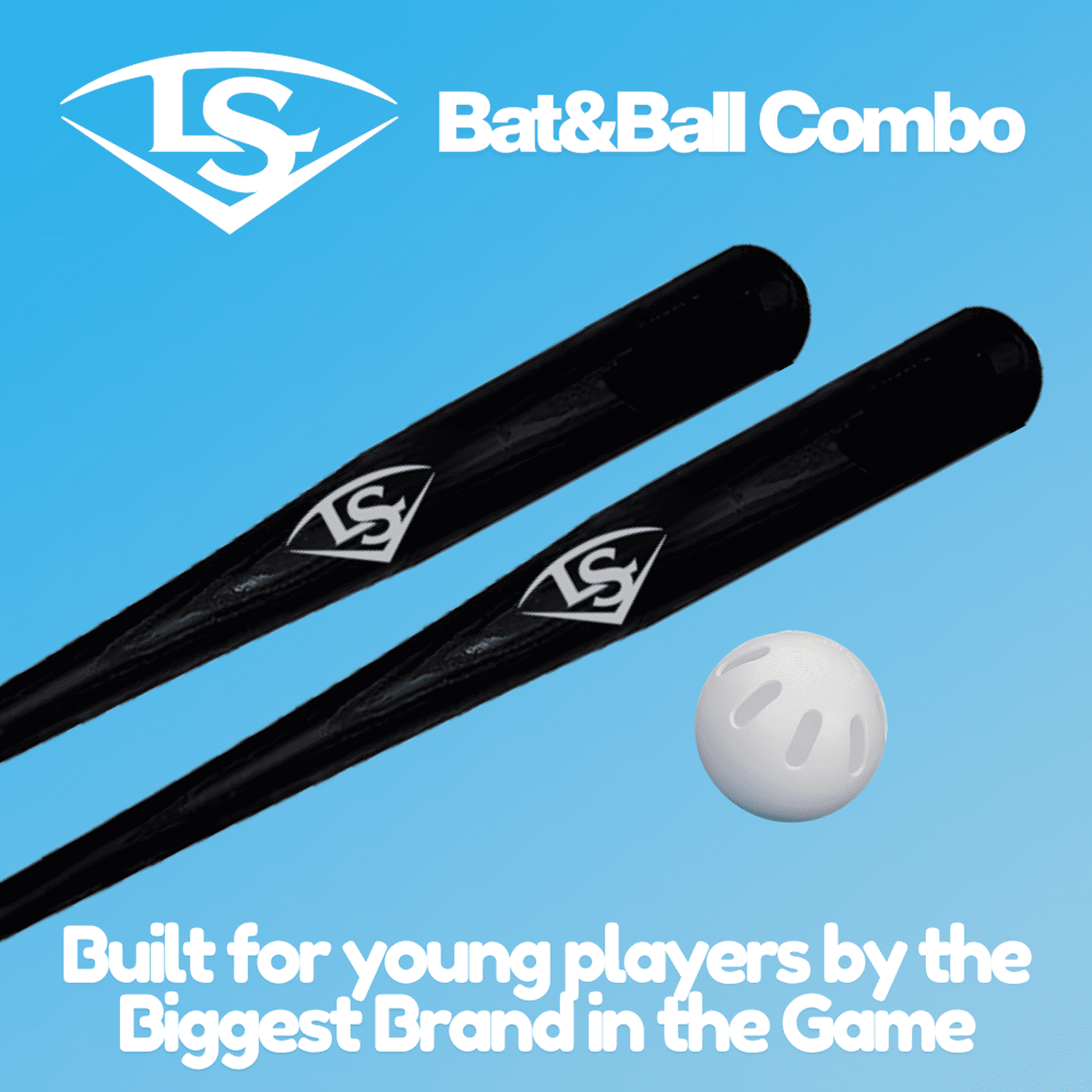 Louisville Slugger Ultimate Plastic Bat and Ball Combo – 34