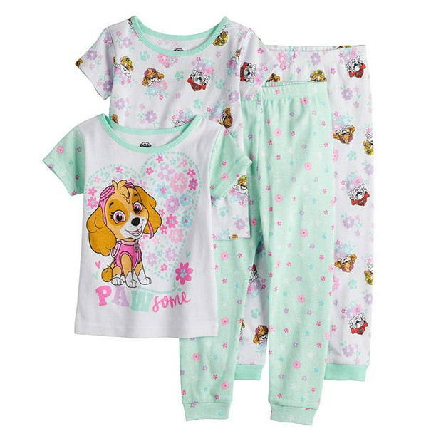 Toddler Girl Paw Patrol Skye Tops & Bottoms Pajama Set, Toddler Girl's, Size: - Walmart.com