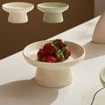 thumbnail image 1 of Sentmoon Serving Trays Wood Serving Tray Fresh Clean Cream Style High Leg Cake Tray Dessert Storage Rack Dessert Dried Fruit Trial Plates, 1 of 8