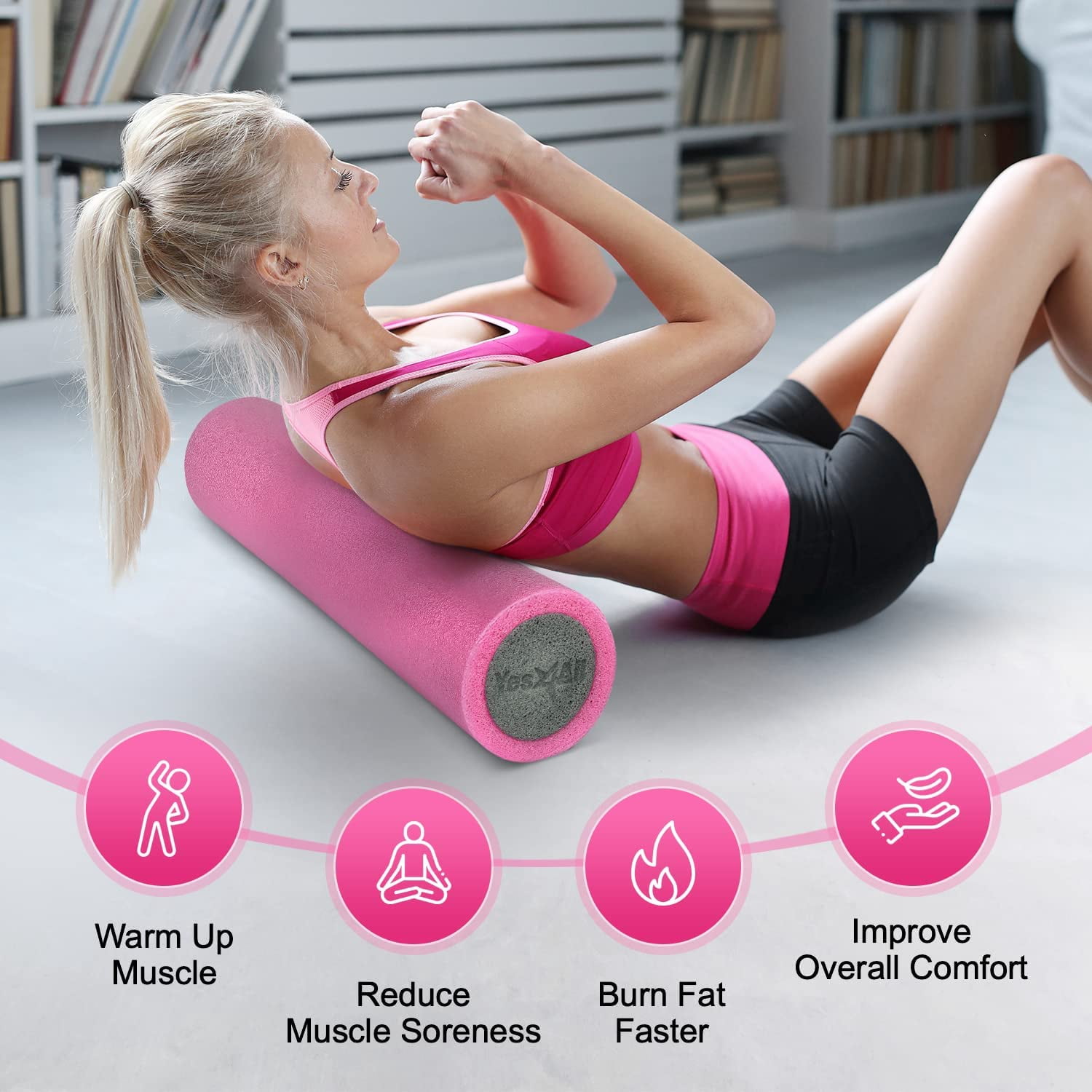 2-Layer Foam Roller - 36 inches