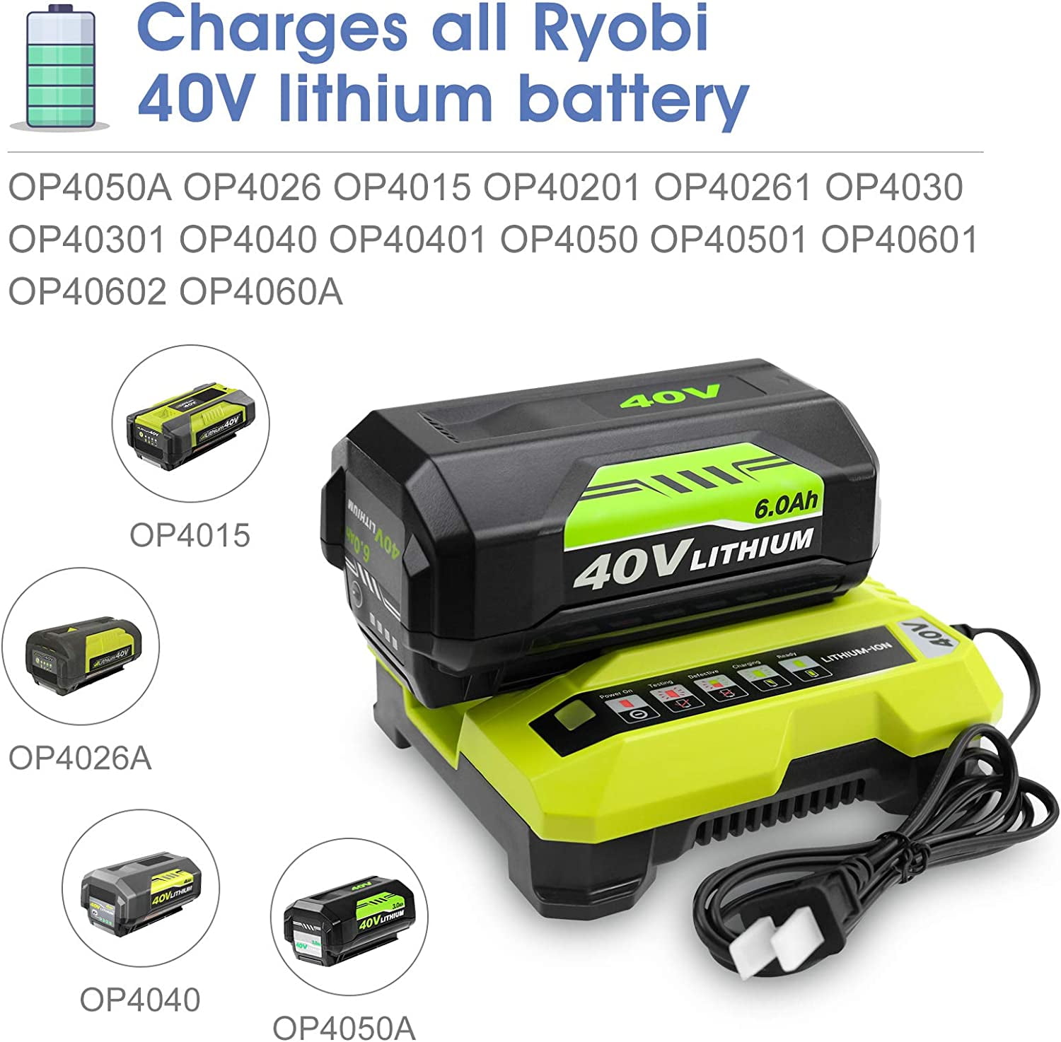 Ryobi Kobalt 40v Battery Not Charging Ryobi 40v Battery 6ah For