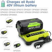 40 Volt 8.0Ah OP40601 Replacement for Ryobi 40V Lithium-ion Battery OP4050 OP4040