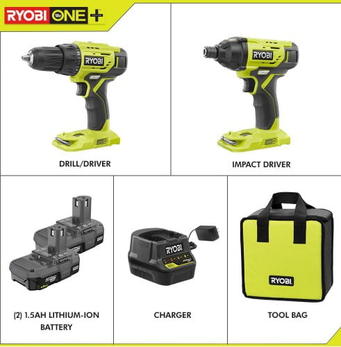 Ryobi 18-Volt ONE+ Lithium-Ion Cordless 