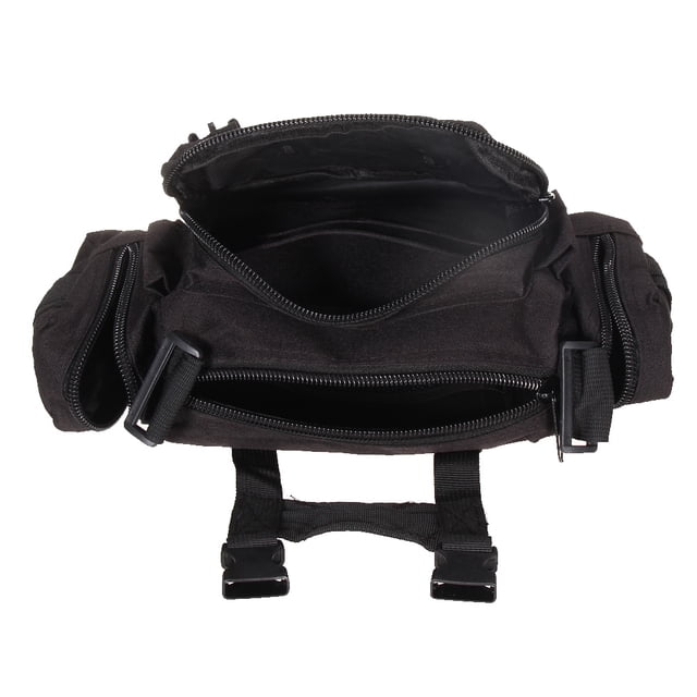 Bolsa Riñonera táctica militar negra para exteriores, bandolera, de senderismo Ehuebsd Para Estrenar
