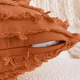 thumbnail image 3 of Pieza Boho Trim Throw Pillow Algodón Lino Sofá Throw Pillow para Sofá, Sofá, Cottage Throw Pillow para Sala de Estar 12 x 20, 3 of 5
