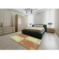 thumbnail image 5 of Ahgly Company Machine Washable Indoor Square Transitional Gold Area Rugs, 3' Square, 5 of 7