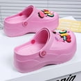 thumbnail image 4 of Women's Platfrom Clogs,Garden Clogs for Women,2.75 in High Heels Mules Clog Wedge Sandals with Clogs Charms, 4 of 15