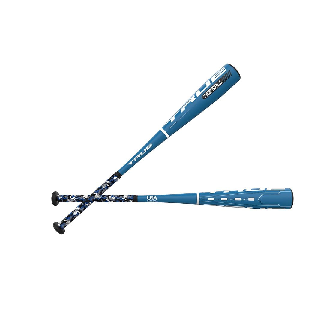 True Temper Blue Camo USA 2 1/4" Tball Bat Drop 12, 26"/13 oz