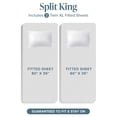 thumbnail image 2 of Split King Sheet Set - 1800 Ultra-Soft Microfiber Bed Sheets - Double Brushed - Deep Pockets - Easy Fit - 5 Piece Set - Bed Sheets & Pillowcases (Split King, Forest Green), 2 of 9