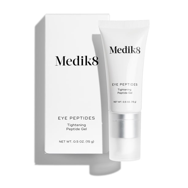 Gel reparador para ojos Medik8, péptidos para ojos, reafirmante e hidratante, 15 ml