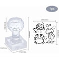 thumbnail image 4 of Acrylic Stamp Animal Soap Embossing Stamp Sea Animals Soap Stamp with Handle Soap Chapter Imprint Stamp for Handmade Soap Cookie Clay Pottery Stamp Biscuits Gummier Making Projects, 4 of 9