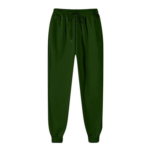 LOVZFMLL Women's Pants, Casual Trousers High Waist Drawstring Multi-Pocket Long Pants Army Green, L