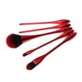 thumbnail image 4 of 5 pinceles de maquillaje Macarena Kabuki brochas de maquillaje rojo, 4 of 6