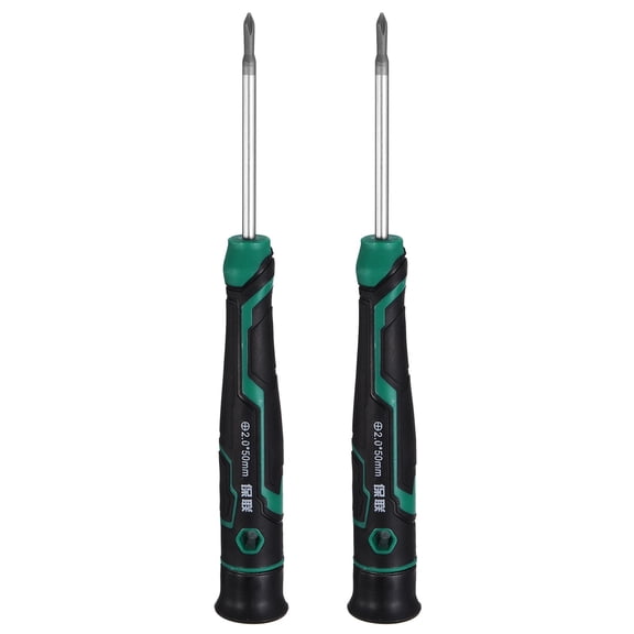 Uxcell 2pcs PH00 Small Precision Screwdriver 5.4" Length Magnetic Phillips Screwdrivers S2 Steel Mini Screw Drivers with Cushion Grip for Eyeglass Watch Computer Laptop Phone