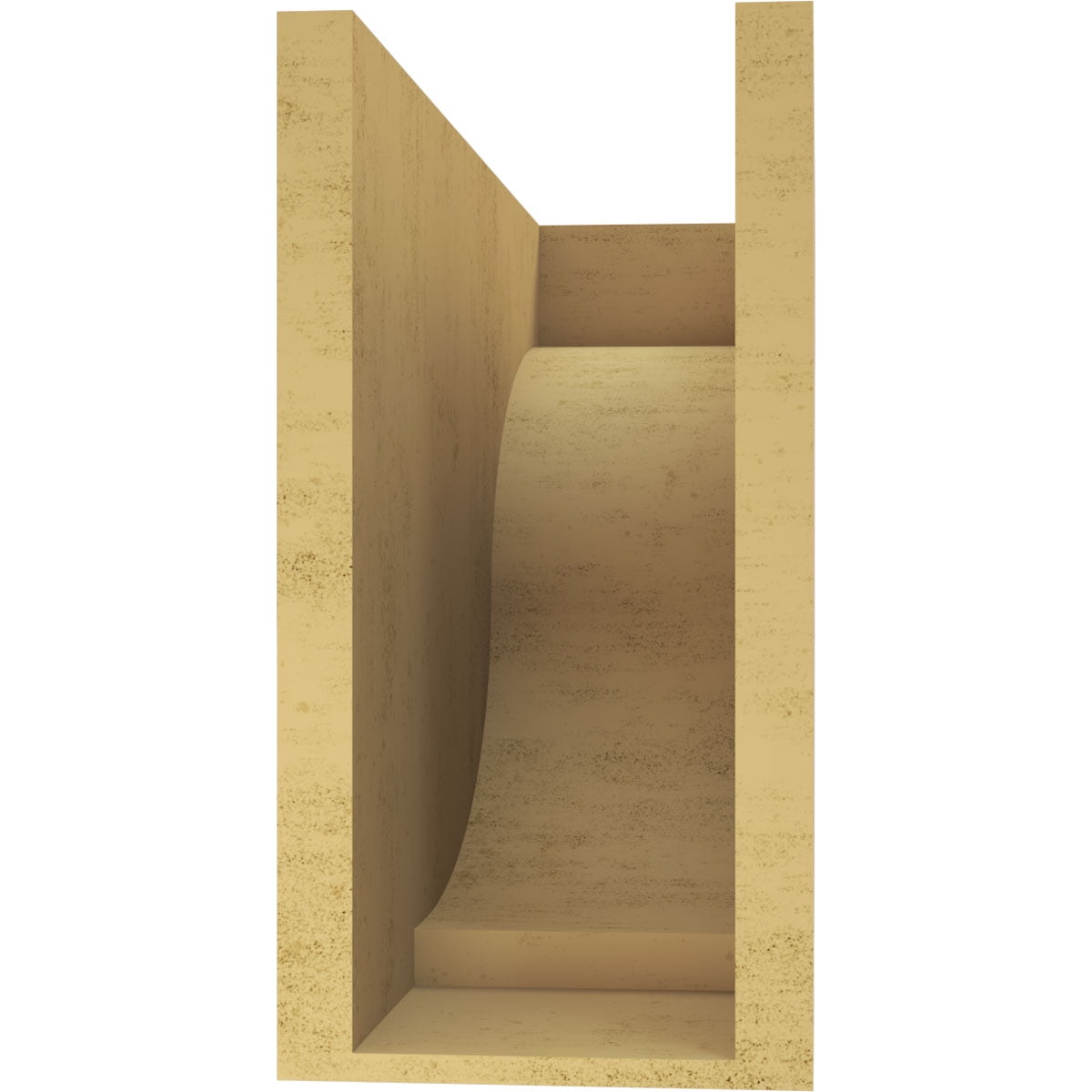 7"W x 21"D x 14"H Classic Van Buren Rough Cedar Woodgrain TimberThane Corbel, Primed Tan