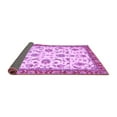 thumbnail image 2 of Ahgly Company Indoor Round Oriental Purple Traditional Area Rugs, 3' Round, 2 of 4