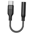 thumbnail image 4 of CRAFTHROU Adaptador Auxiliar USB Jack 3.5 Mm Para Teléfono Con Portátil Y Resistente Negro, 4 of 8