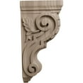 thumbnail image 3 of Ekena Millwork 5"W x 7"D x 14"H Large Traditional Acanthus Corbel, Walnut, 3 of 4