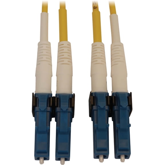 Tripp Lite 2m 400G Duplex LC/UPC OS2 Switchable Fiber Optic Cable Yellow