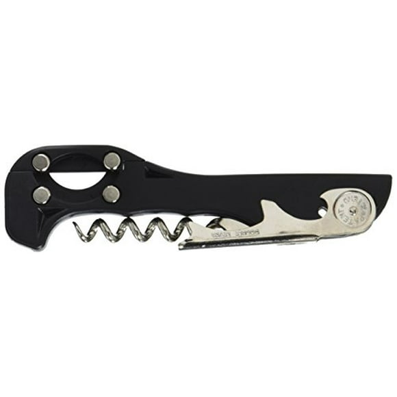Franmara 2037-BU Boomerang Two-Step Soft-Touch Waiter Corkscrew with Foil Cutter
