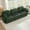 Green, variant on Mintazer 105" Chenille Cloud 3-Seater Modular Sectional Sofa with 2 Round Pillows, Easy Assembly Ergonomic Sofa Couch for Living Room, Apartment, Cream