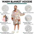 thumbnail image 5 of Wearable Oversized Blanket,Fun Halloween Pattern Wearable Blanket Hoodie for Adults,Cozy Hooded Blankets with Super Pockets,Super Warm Fuzzy Pullover for Women & Men, 5 of 6