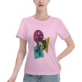 thumbnail image 1 of T-Shirt Basique à Manches Courtes pour Femmes Style de Rue Demon Slayer, 1 of 6