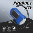 thumbnail image 2 of HIBIBUD 2Pcs Windfire Flashlight,Solar Energy Hand Crank Power Generation Flash Light,Lanyard Design Flashlight Camping,Blue2, 2 of 7