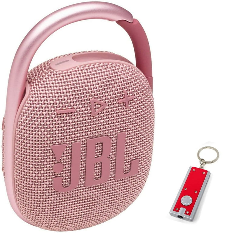 JBL Clip 4 Portable Bluetooth Speaker - Waterproof and Dustproof IP67, Mini  Bluetooth Speaker for Travel, Outdoor and Home w/ 1 LED Flashlight Key  Chain (Pink) 