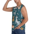 thumbnail image 3 of Goofa Dogs Printed Men's Sleeveless T-Shirt - Athletic Gym Workout Tank Top for Men - Moisture-Wicking, UPF 30+ Quick-Dry Muscle Tee-XX-Large, 3 of 8