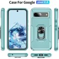 thumbnail image 5 of KOMI pour Google Pixel 8a, Étui avec Protecteur d'Écran, Béquille Anneau Réglable à 360 Intégré, Protection Militaire, Armure Antichoc - Vert, 5 of 5