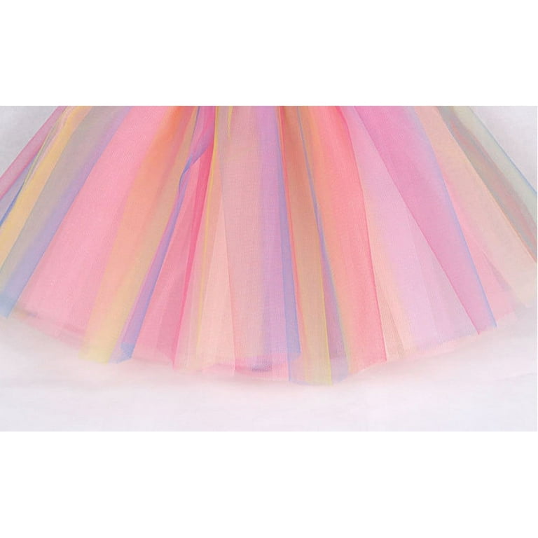 DTBPRQ Ballet Tutu for Girls Bulk Rainbow Multicolor Tutu Skirt 3