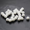 thumbnail image 2 of BTOER 50pcs Round 8mm Fishing Beads Stopper Rig Bait Bead Lures Rigging Carp Tackle Beans Stops Soft Rubber Rig Lure Accessories, Float White, 2 of 7