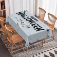 thumbnail image 2 of Duangreer Grey Halloween Print Rectangle Tablecloth, Washable Table Cover for Party Picnic Indoor Outdoor Decor, 60 x 84 Inch, 2 of 6