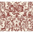 thumbnail image 1 of Moments - motifs Baroques, Fleurs et Guirlandes Rouge Rouleau de Papier Peint, Moderne, 1 of 1