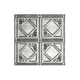 thumbnail image 2 of Fasade Easy Installation Traditional 4 Crosshatch Silver Glue Up Ceiling Tile/ Ceiling Panel (12" X 12" Sample), 2 of 3