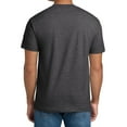 thumbnail image 3 of Hanes Beefy-T Short Sleeve T-Shirt for Men’s, Crewneck Casual Blank Shirt Charcoal Heather Tee, L, 3 of 5