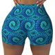 thumbnail image 2 of Balery Snake Pantalones cortos de entrenamiento estampados para mujer, sin costuras, ajustados, para gimnasio, yoga, correr, deportes, ejercicio activo, fitness.-XX-Large, 2 of 8